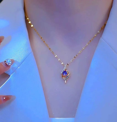 Fashionable Titanium Steel Collarbone Chain